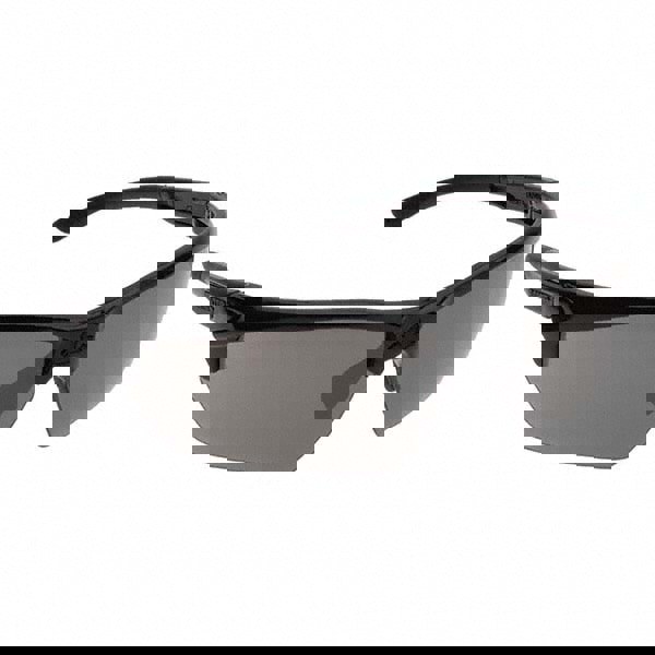 Safety Glass: Anti-Fog & Scratch-Resistant, Polycarbonate, Black Mirror Lenses, Full-Framed, UV Protection